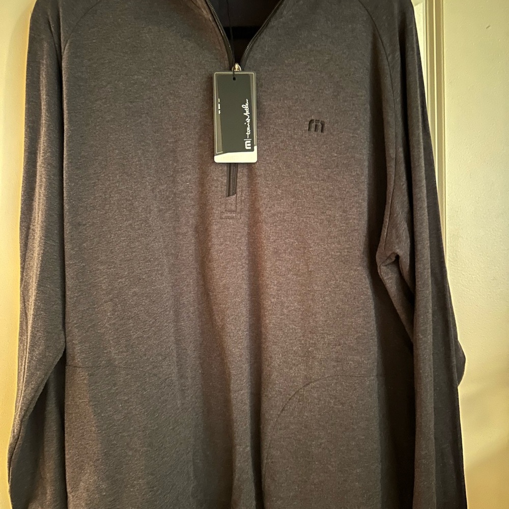Travis Mathew Charcoal Long Sleeve Shirt